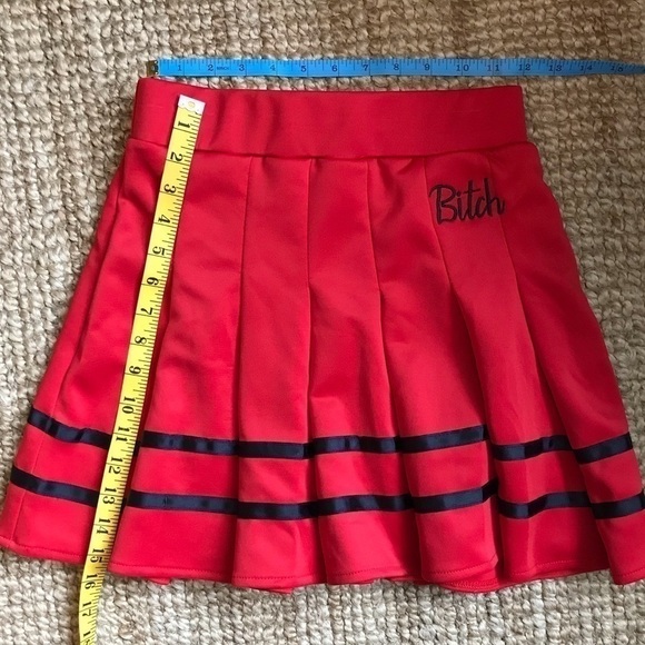 SPENCER’S sassy pleated mini skirt. Red. Size small. - Picture 5 of 7